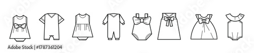 baby fashion icon vector