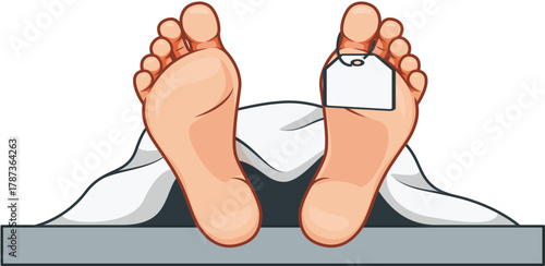 corpse in the morgue vector dead bodies laying in the