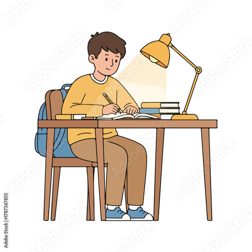boy sitting on a table