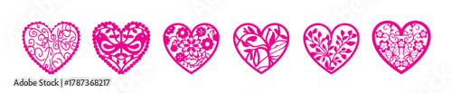 fretwork heart vectors 