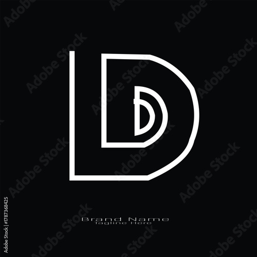 D letter branding logo design with a leaf. And your best choice.	