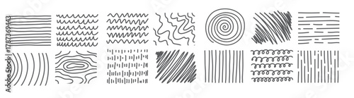 hand draw crosshatch line drawning different pen scratch