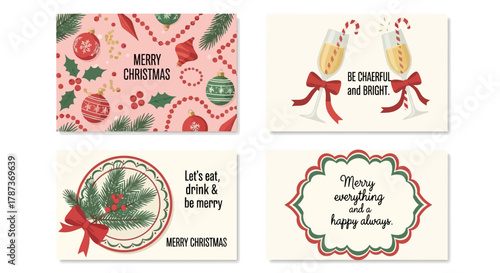Festive Christmas Cards A Collection of Holiday Greetings with Warm Wishes