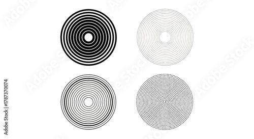 Abstract Circular Designs A Versatile Set of Vector Illustrations for Creative Projects