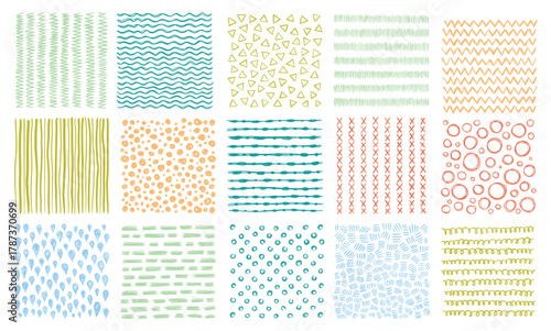  hand drawn textures scribble pattern curved lines patterns