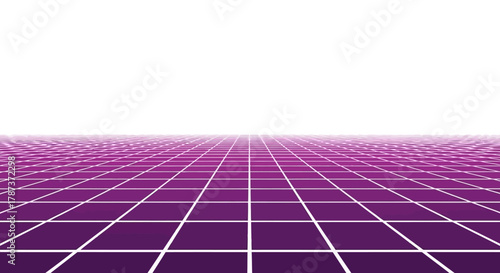Purple Grid Abstract Perspective Illustration for Modern Design Projects