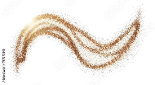 Golden Flow A Shimmering Wave of Glitter for Luxurious and Festive Designs