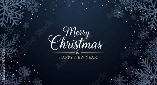 Festive Holiday Greetings Christmas and New Year Wishes in Snowy Splendor