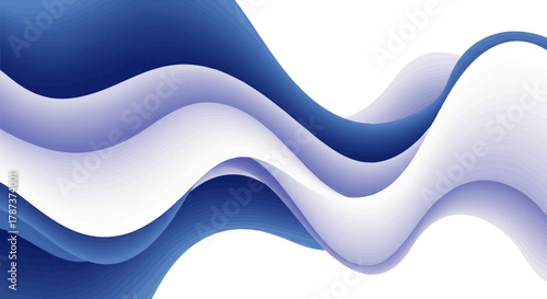 Abstract Blue and White Waves A Dynamic Background Design for Modern Projects