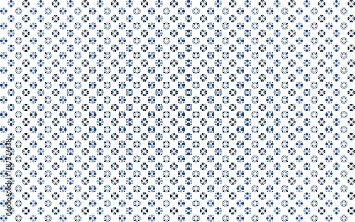 Geometric abstract seamless pattern with small stencil circle in light n blue on white background. Vector illustration, for masculine shirt lady dress cloth cover decoration textile wallpaper all over