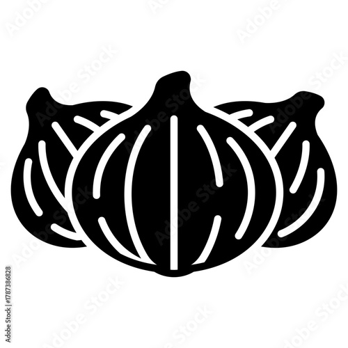 garlic vector icon. Vegetable icon solid style. perfect use for logo, presentation, website, and more. modern icon design glyph style