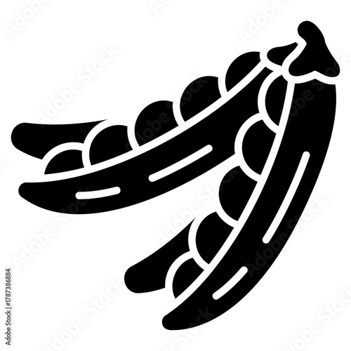 peas vector icon. Vegetable icon solid style. perfect use for logo, presentation, website, and more. modern icon design glyph style