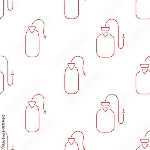 enema seamless pattern isolated on transparent background.