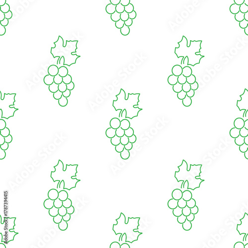 grape seamless pattern isolated on transparent background.