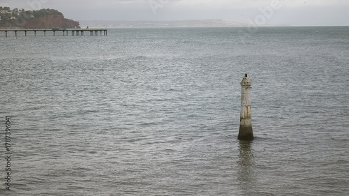In Devon looking from Shaldon across the River Teign towards Teignmouth, is the small Philip Lucette Beacon also known as is the Shaldon Lighthouse