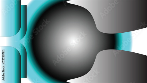 Teal black white gradient background geometry design texture website header backdrop design, wallpaper, light abstract background