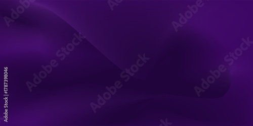 Light purple wave abstract background. Gradient. The surface texture of the fabric is firm. Dark colored background with space for design. Plum eggplant color combination