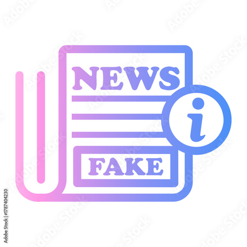 hoax Line Gradient Icon