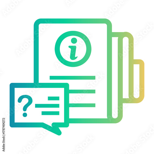 info Line Gradient Icon