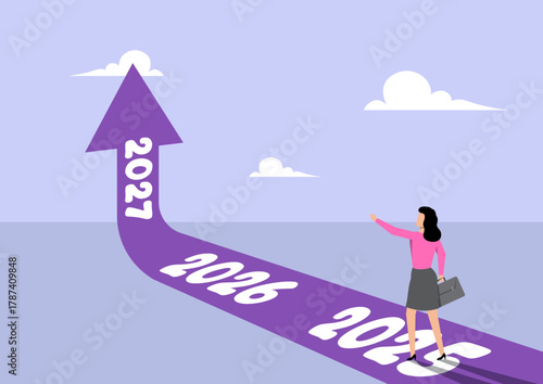 Business Growth and Future Vision 2025–2027 Concept