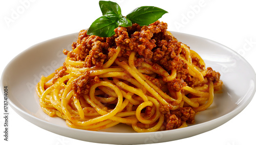 Spaghetti isolated on transparent background