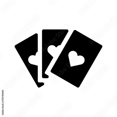 Ace card slide flat icon game casino poker
