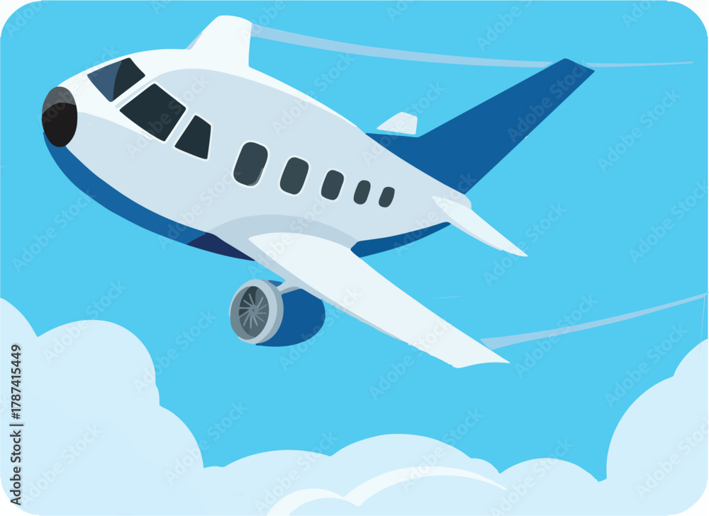 Fototapeta premium airplane in the sky