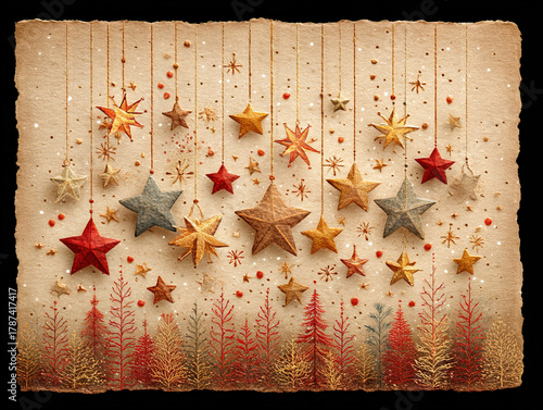 grungy Christmas texture