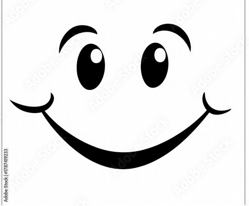 happy face silhouette , bla...