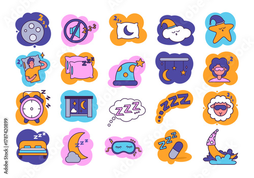 Sleep Time Icon Element