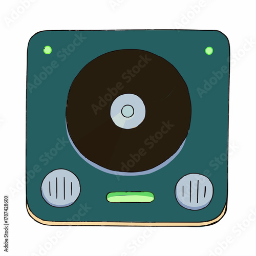 vector turntable icon