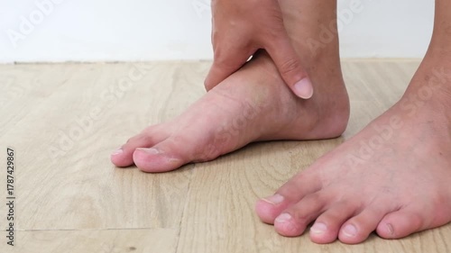 Slow-motion video of foot massage to relieve soreness—promotes relaxation, circulation, and holistic wellness through therapeutic touch and natural pain relief.