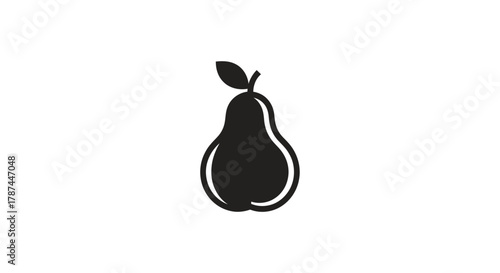 pear isolated on white
