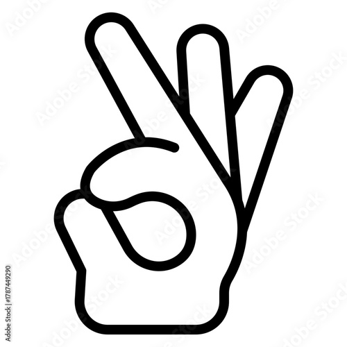 OKHand Vector Line Icon Design