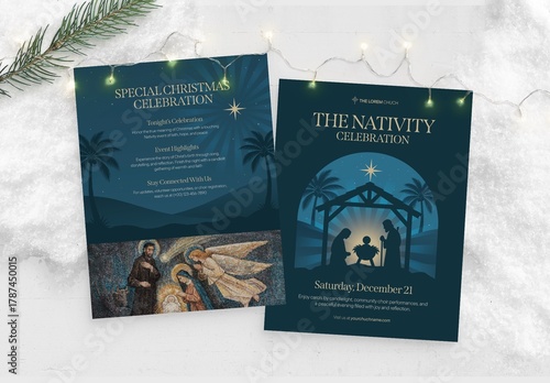 Christmas Nativity Play Flyer & Poster Template