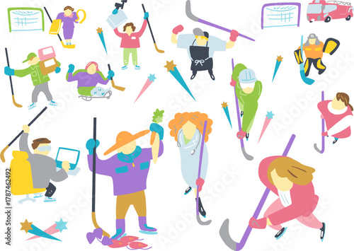 アイスホッケーと社会のコラボレーション – 多様な職業人が力を合わせるチームワーク
