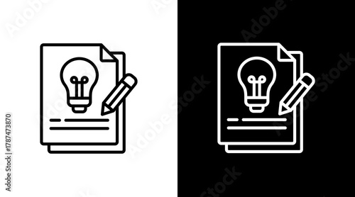 Concept White Icon Set Design