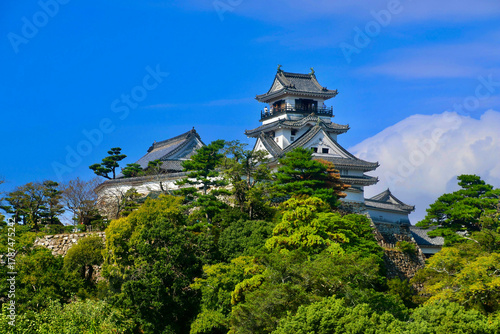 高知城・天守閣・歴史博物館から（高知県・高知市）