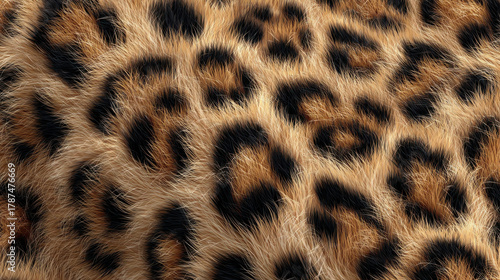 Pattern of Leopard Fur with Each Hair in Detailed Texture  Intricate Design of Rich and Warm Colors
