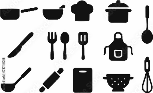 Kitchen utensils and tools ar...