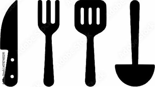 Kitchen utensils displayed in...