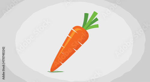 Vibrant fresh carrot with green leafy tops emerging from soil symbolizing healthy eating and organic produce, Generative AI