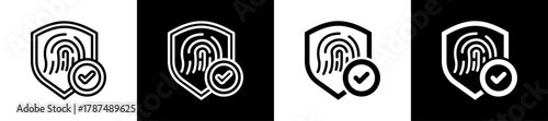 Decentralized Identity Line And Solid Icon In White And Glyph Background