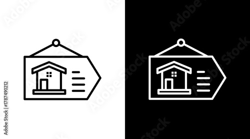 Sold White Icon Set Design