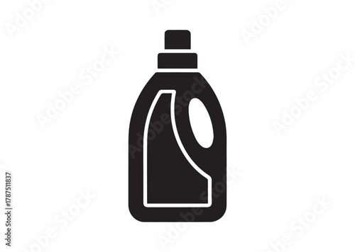 Laundry detergent bottle icon, Laundry detergent bottle solid vector