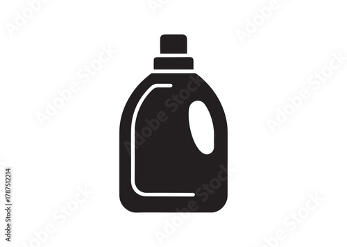 Laundry detergent bottle icon, Laundry detergent bottle solid vector