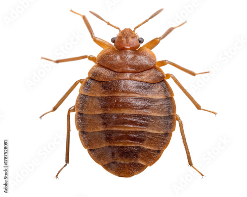 Bed bug, a small insect that feeds on blood