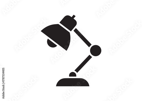 Desk Lamp icon, Desk Lamp solid vector