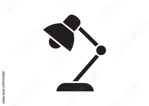 Desk Lamp icon, Desk Lamp solid vector