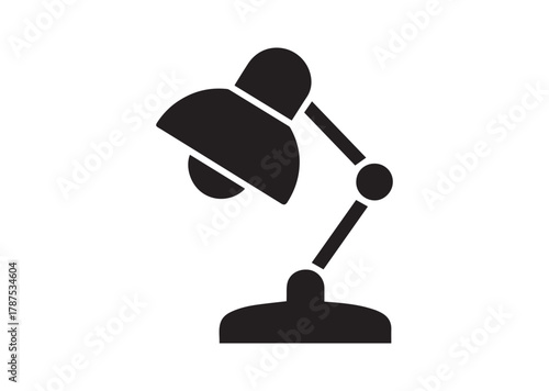 Desk Lamp icon, Desk Lamp solid vector